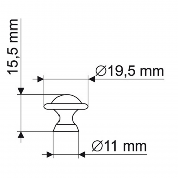 Gałka GP5104 chrom